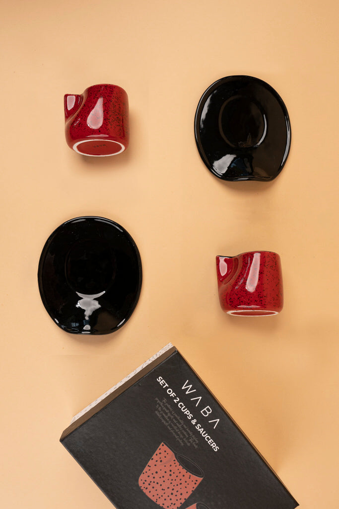 H28 Coffee Cups Set 2 Pcs
