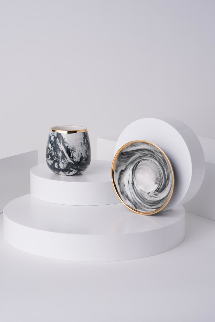 L11 Ceramic Cup With Saucer
