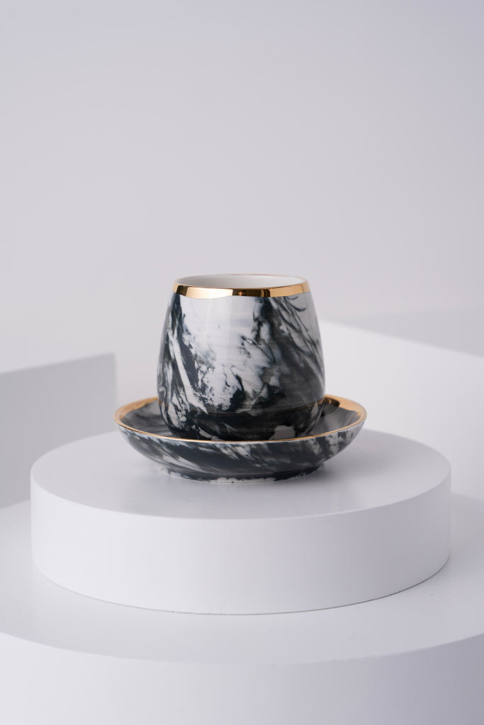 L11 Ceramic Cup With Saucer
